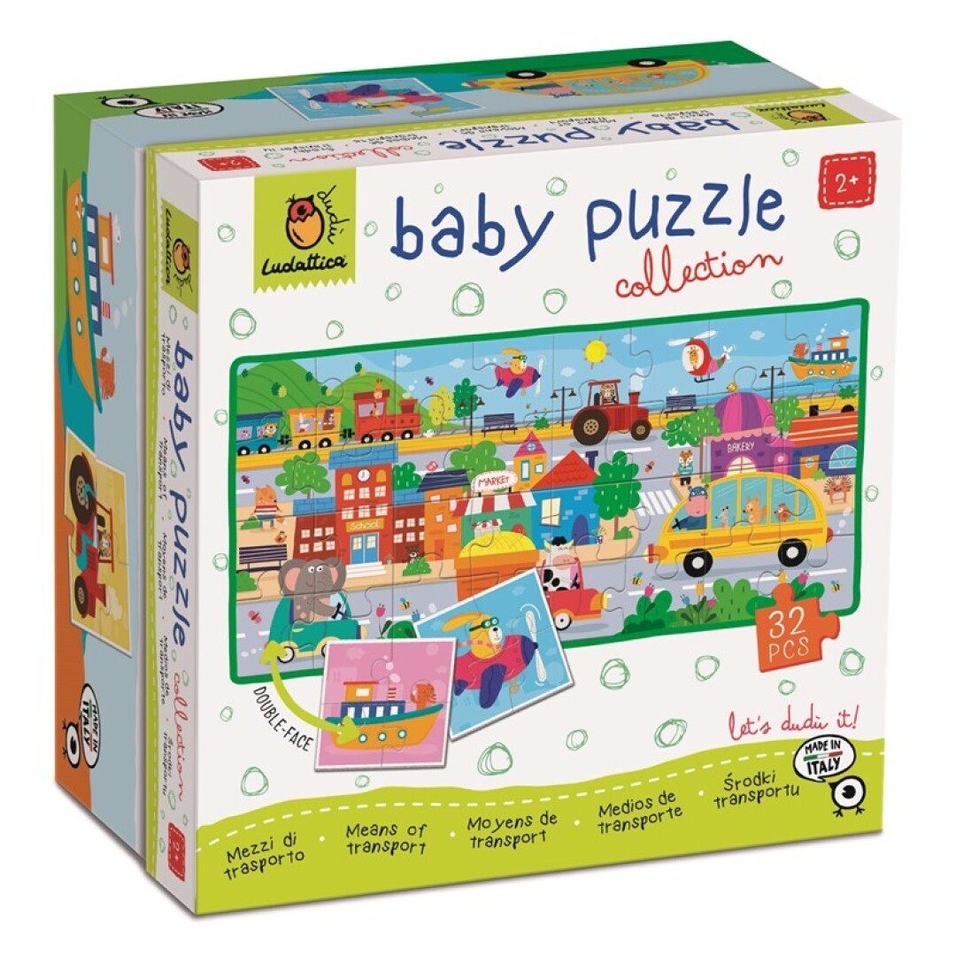 Baby puzzle · medios de transportes