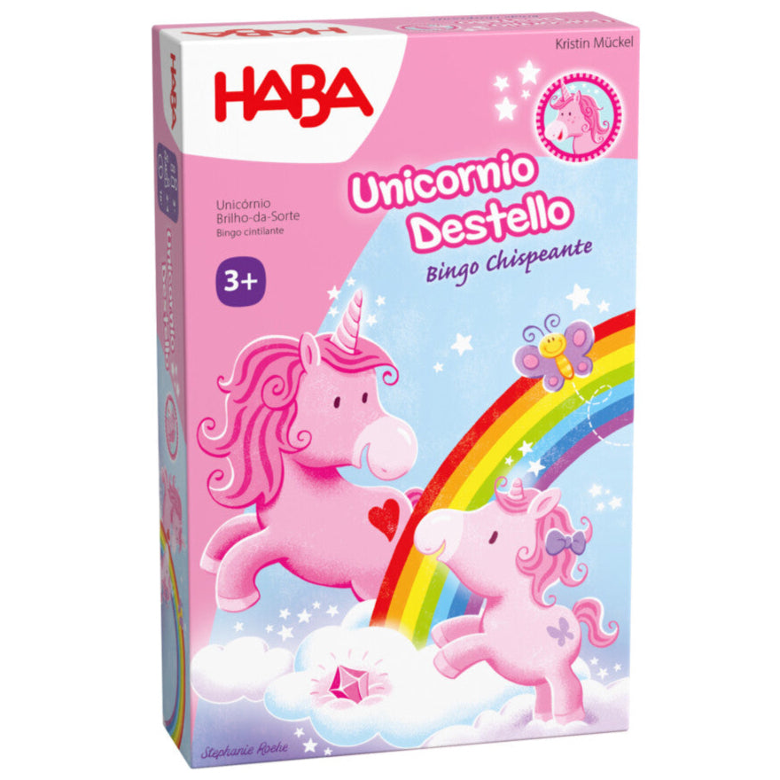 Unicornio destello: bingo chispeante