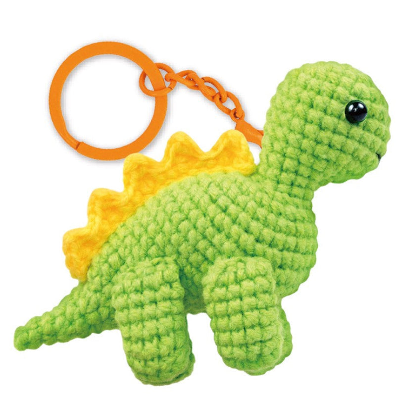 Haz tu llavero de crochet: estegosaurus