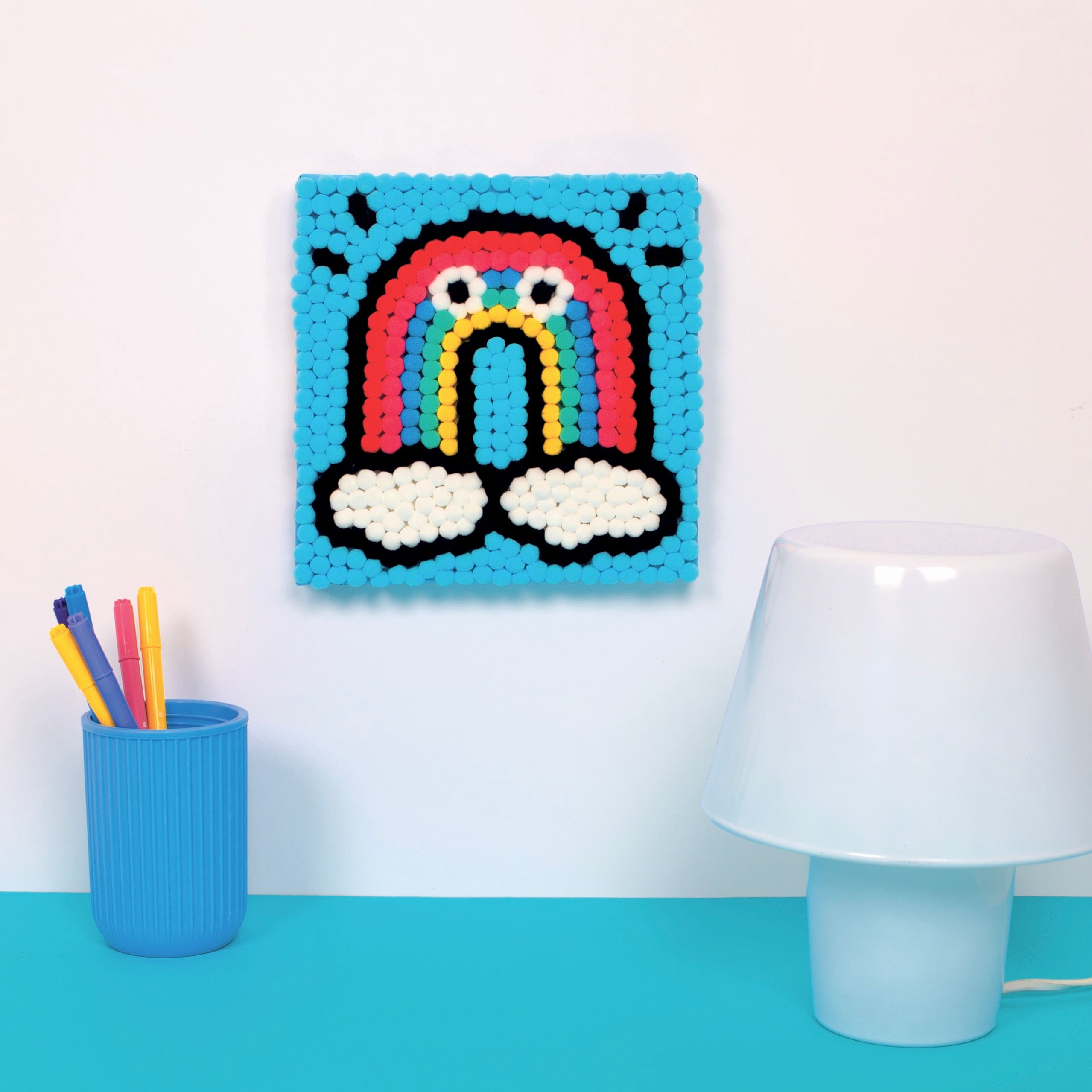 Pom pom art RAINBOW