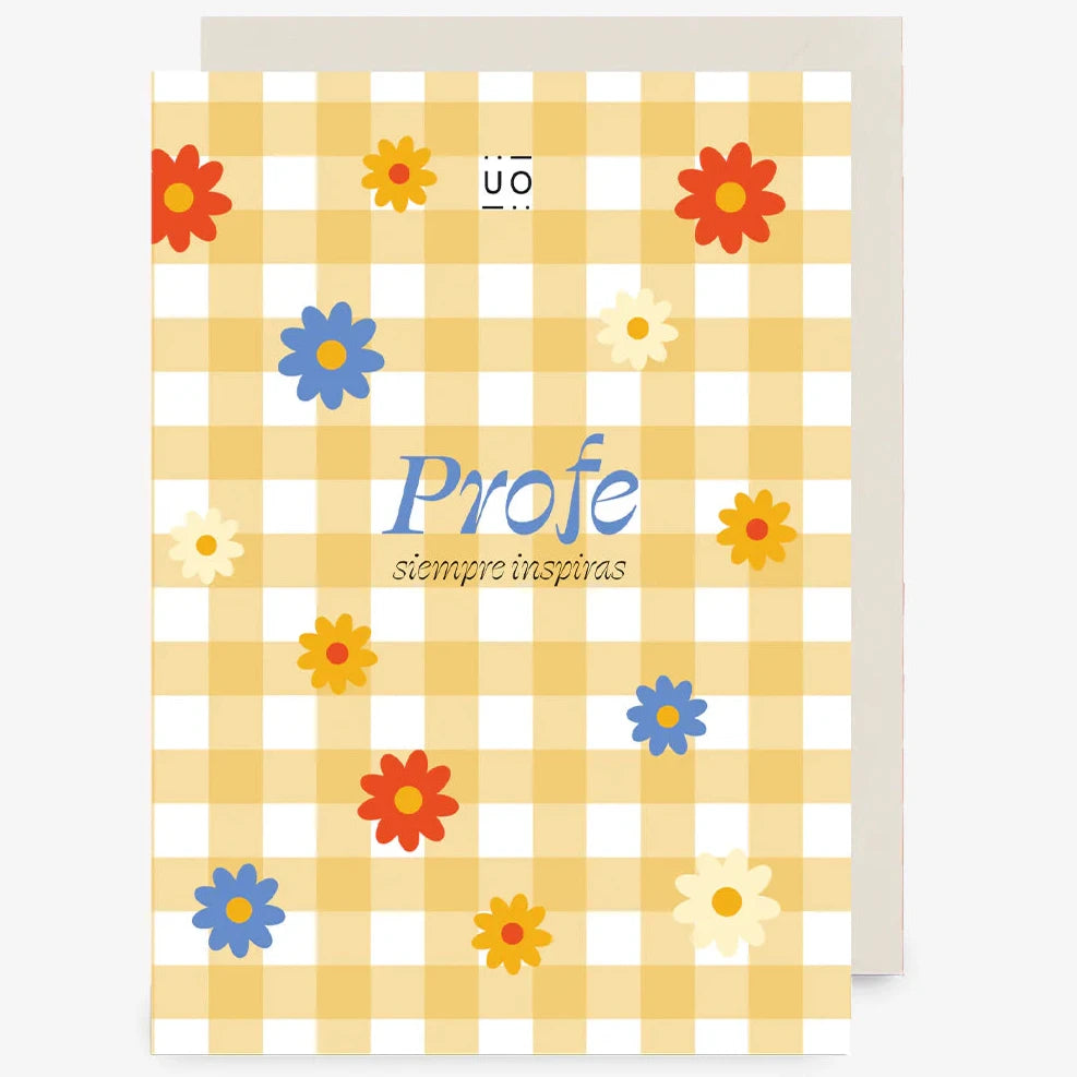 Postal · profe siempre inspiras