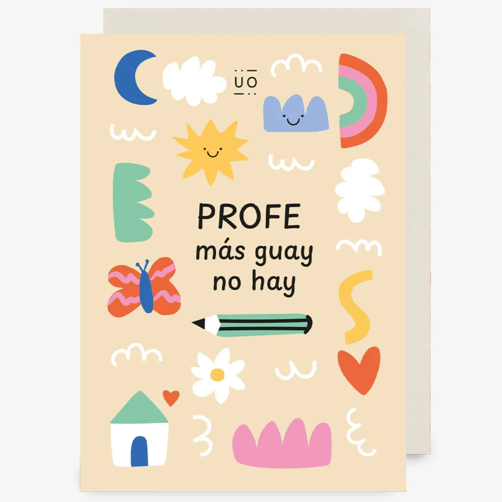 Postal · profe más guay no hay