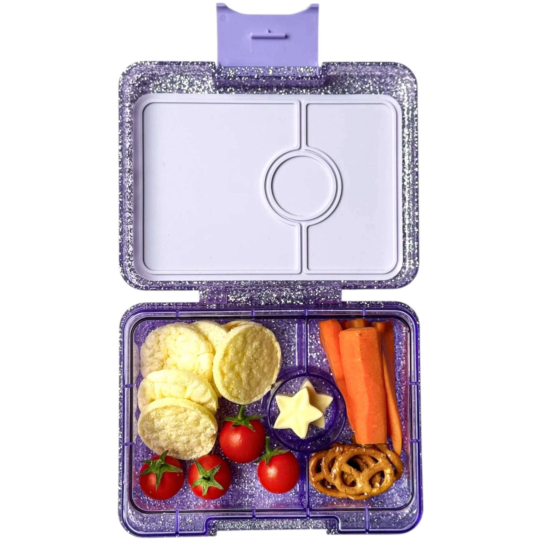 Yumbox SNACK · glitter purple
