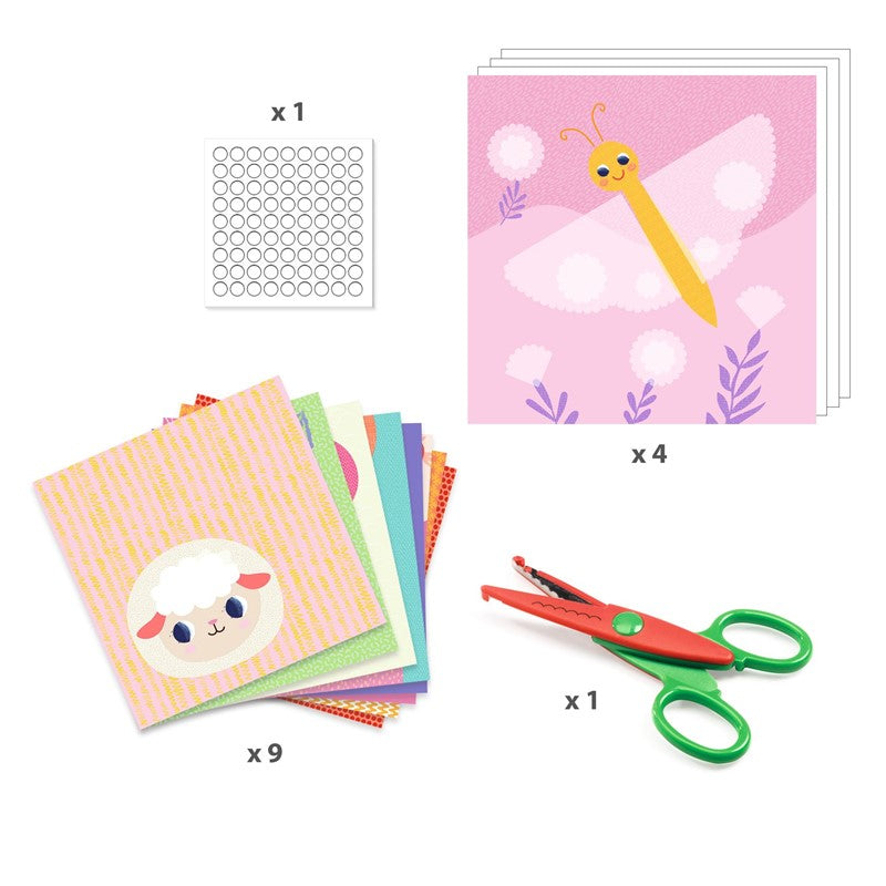 Crear con papel recortando bordes decorativos