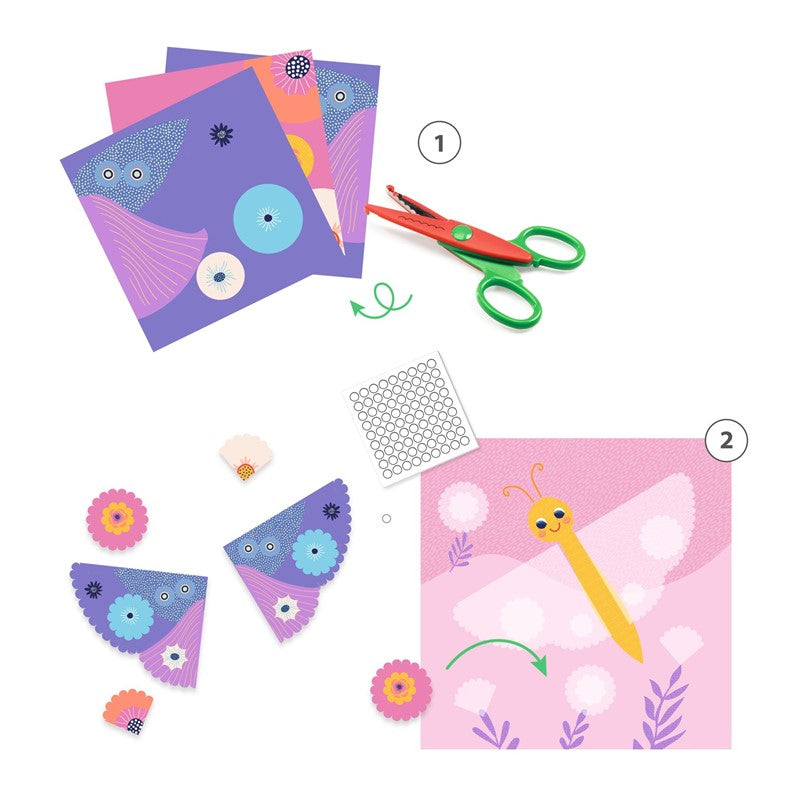 Crear con papel recortando bordes decorativos