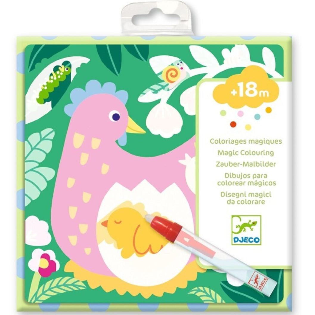 Colorea con agua · bebés del jardín