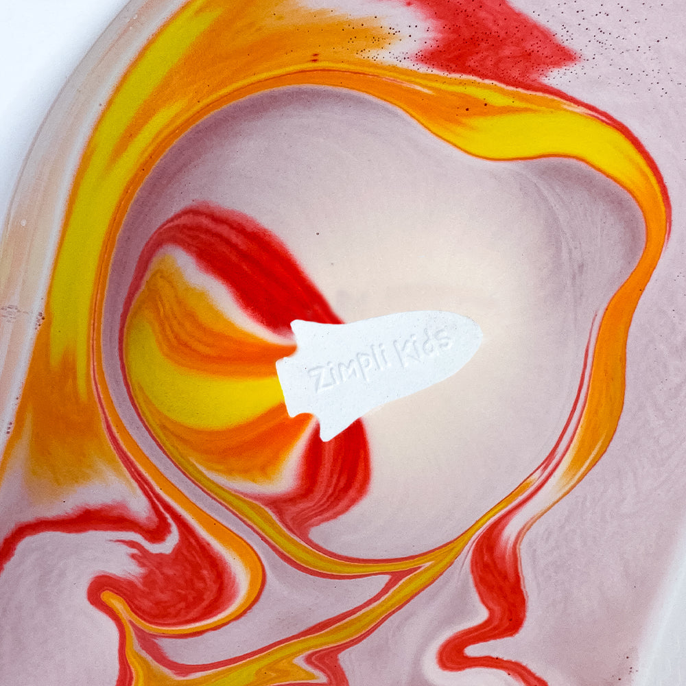 Bomba de baño cohete ¡efecto arco iris!