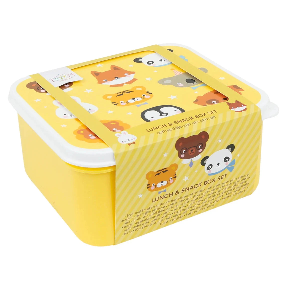 4 cajas snacks ALLC · animales