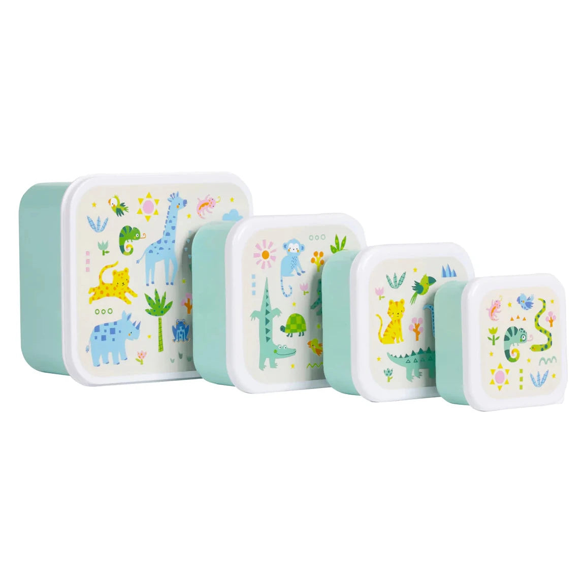 4 cajas snacks ALLC · jungla