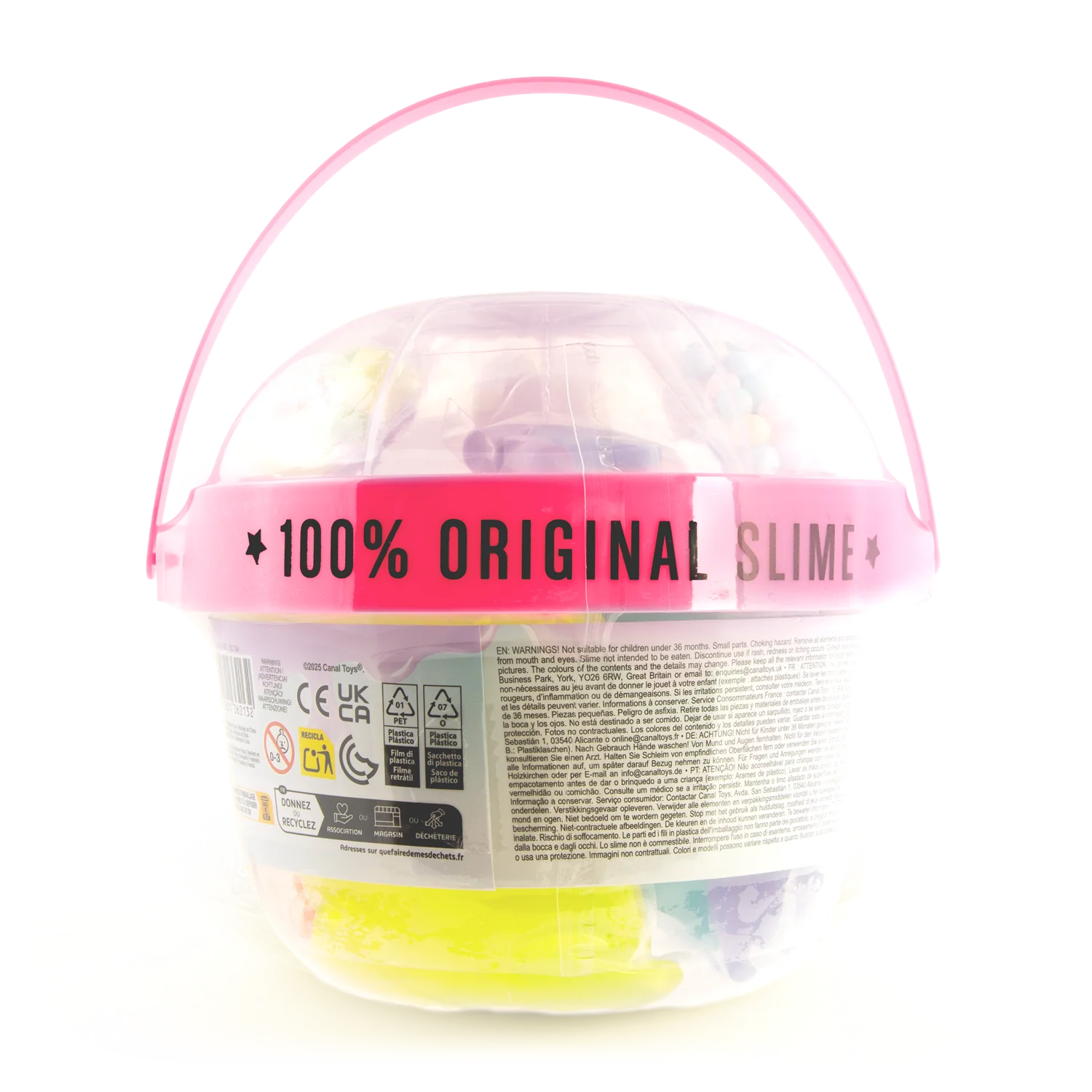 Súper cubo de 4 slimes ¡con 6 decoraciones!