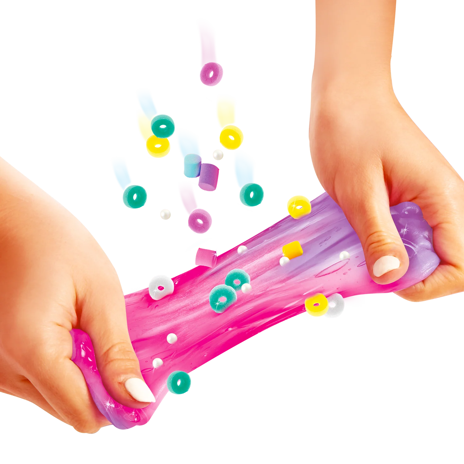 Súper cubo de 4 slimes ¡con 6 decoraciones!