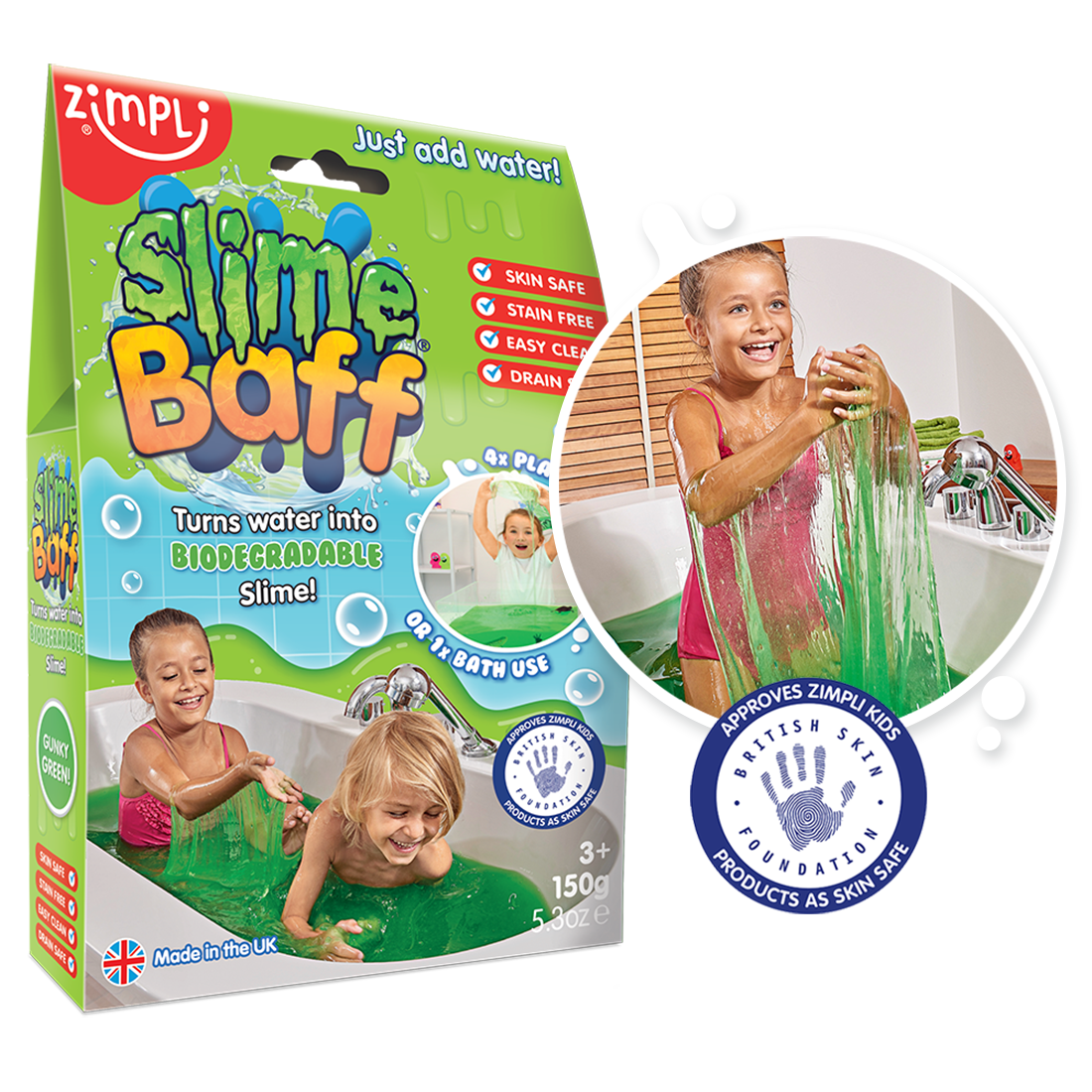 Slime ¡para el baño! · verde