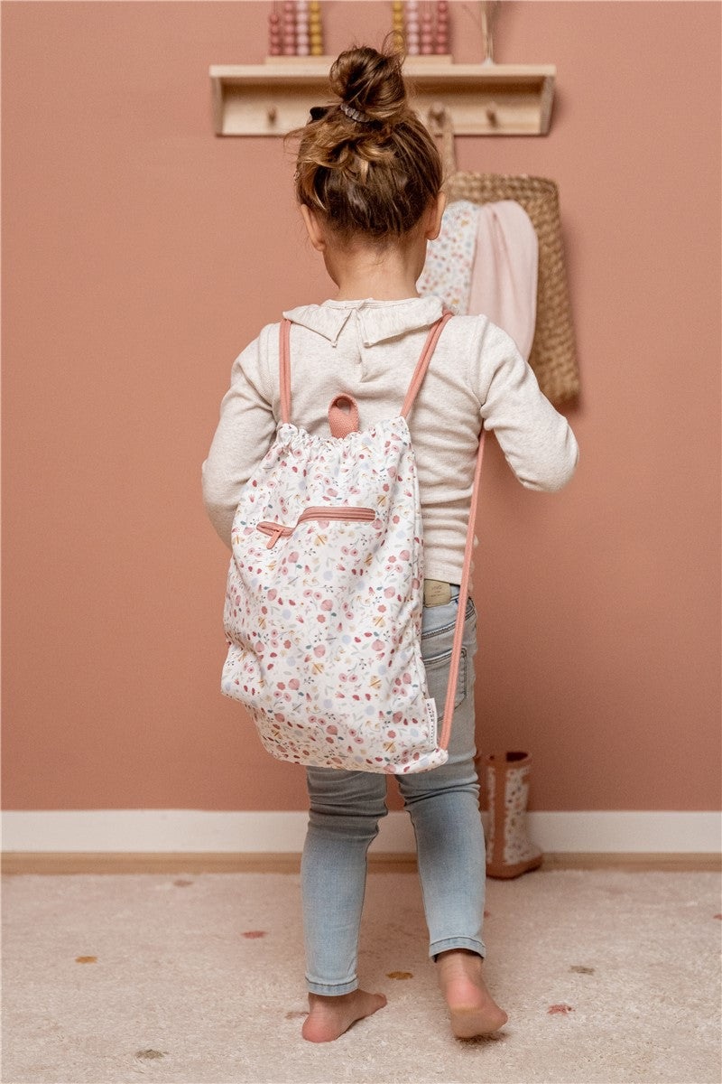 Mochila saco LITTLE DUTCH · flores y mariposas