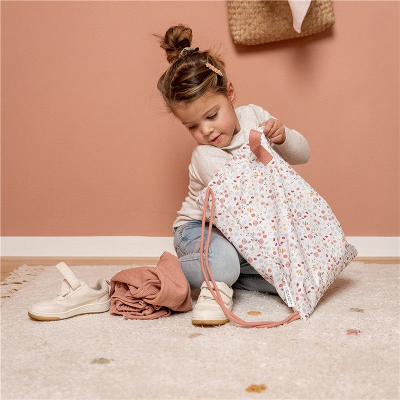 Mochila saco LITTLE DUTCH · flores y mariposas