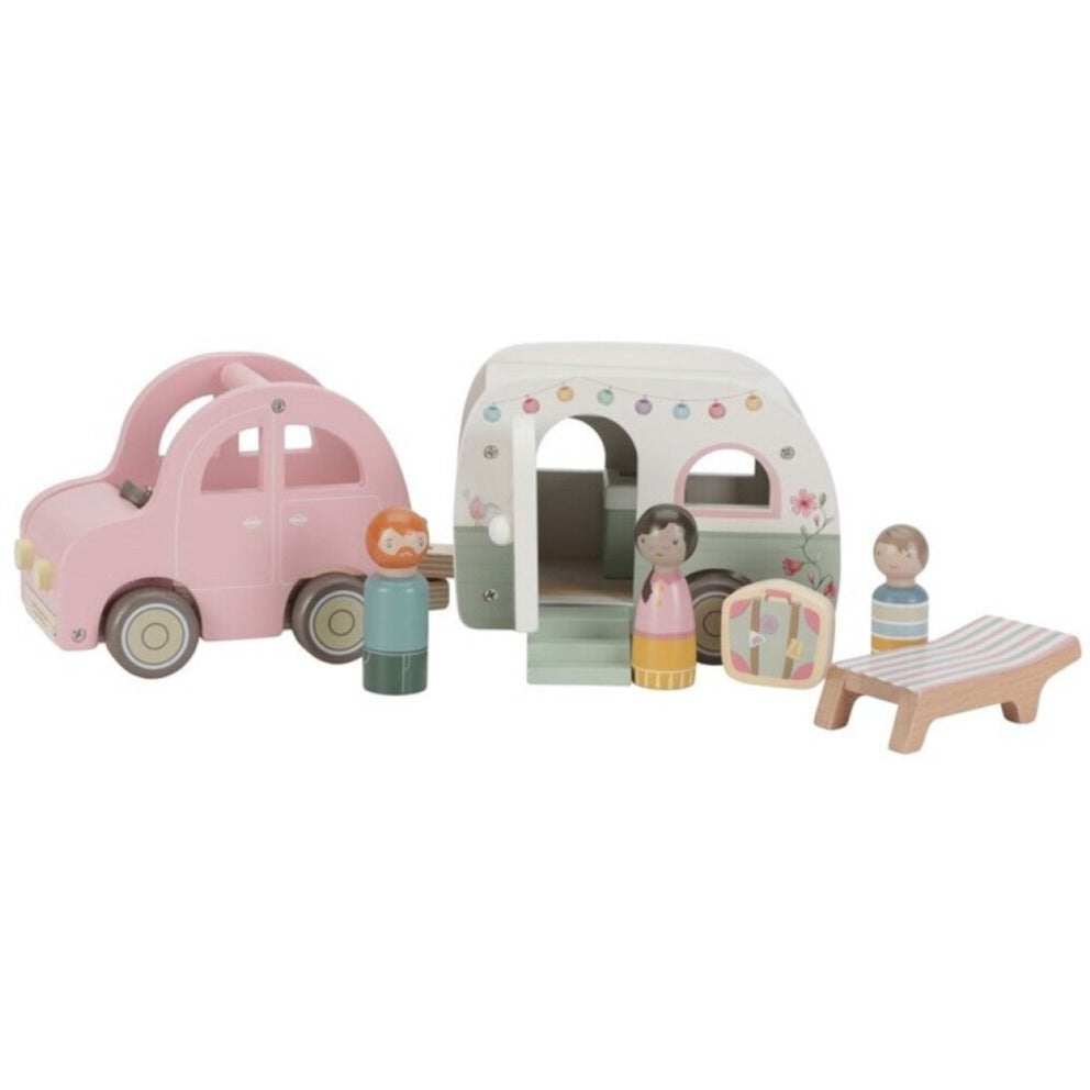 Set Coche y Caravana Little Dutch
