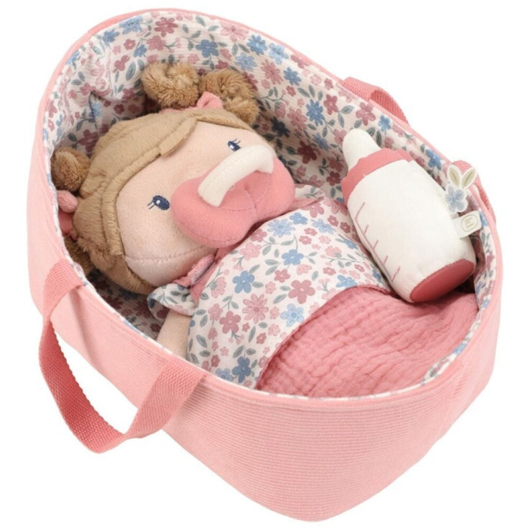 Bebé ROSA con capazo