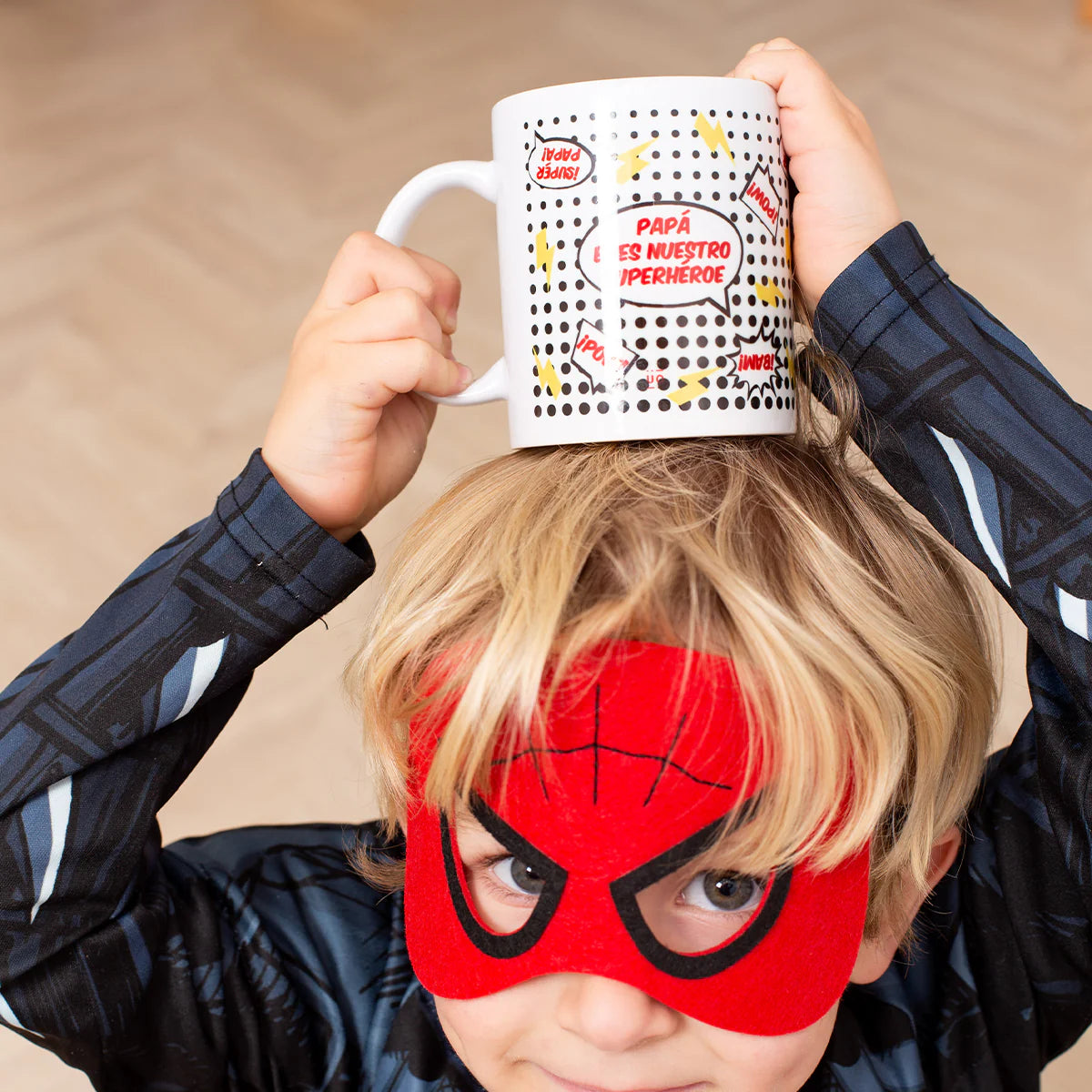 Taza · papá eres nuestro superhéroe