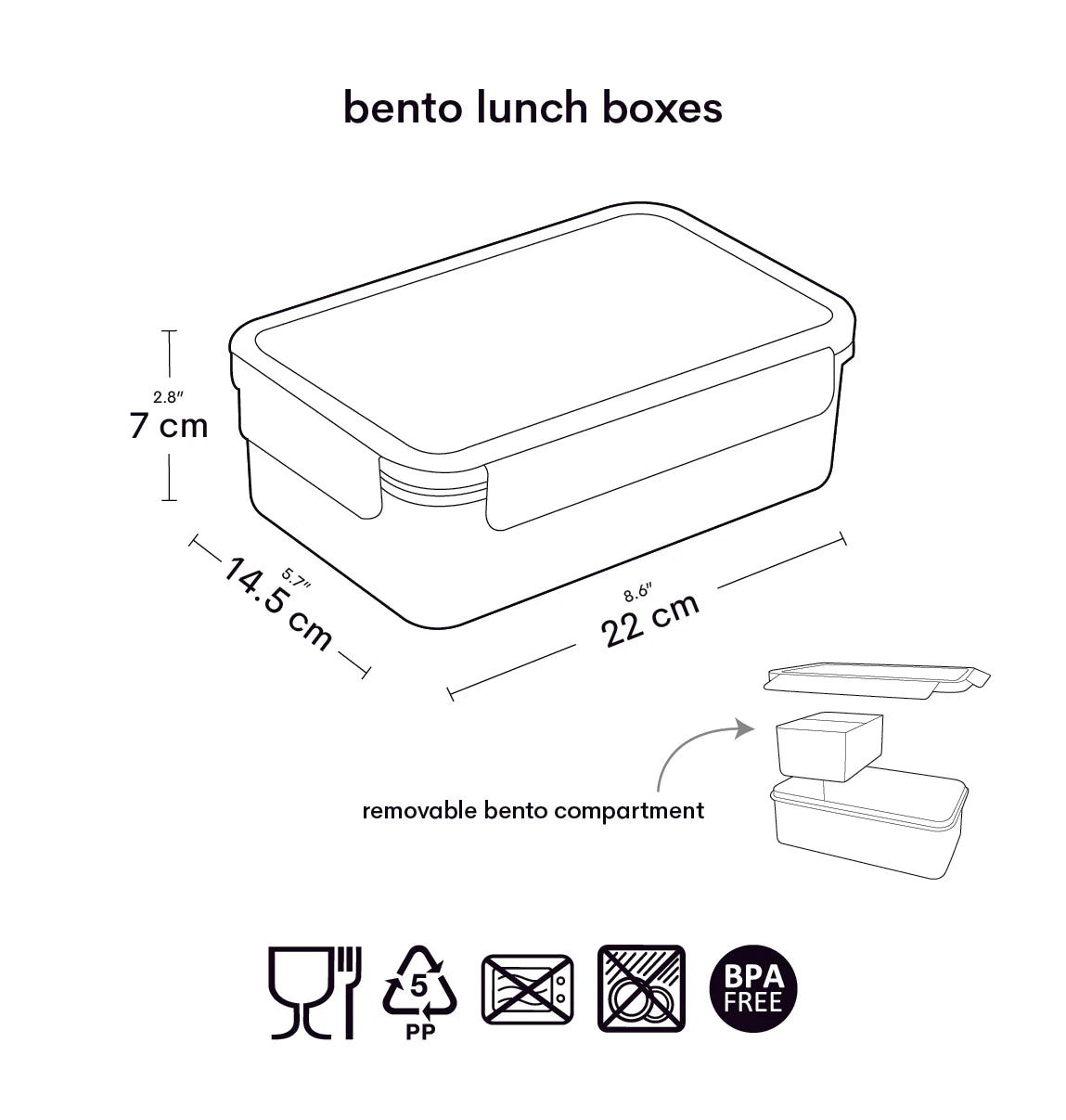 Fiambrera BENTO ALLC · dinosaurios