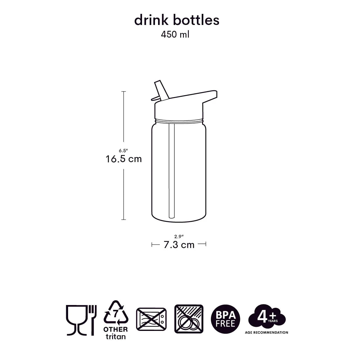 Botella de tritán ALLC 450 ml. · vehículos