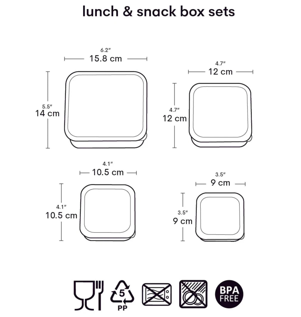 4 cajas snacks ALLC · unicornios