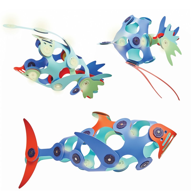 CLIXO ocean creatures ¡brilla en la oscuridad!: 24 piezas