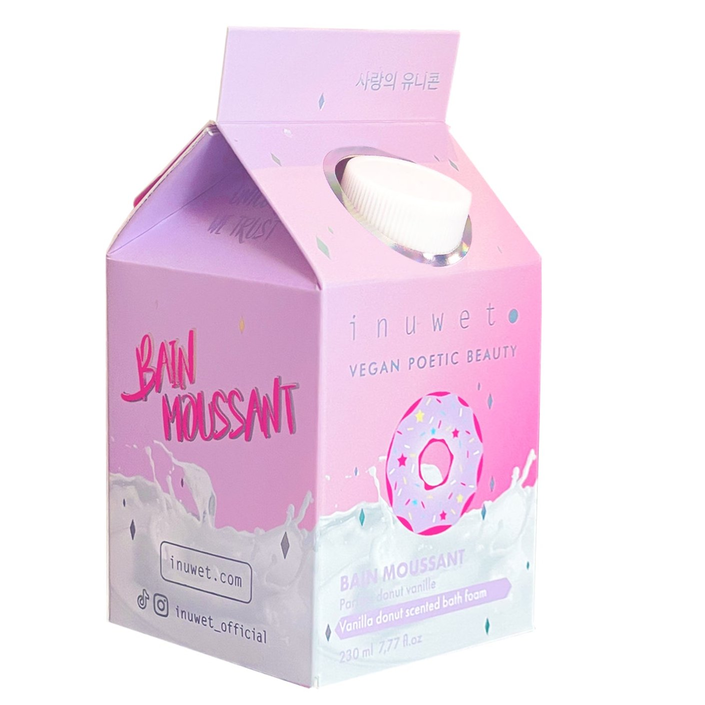 Baño de espuma INUWET · donut de vainilla