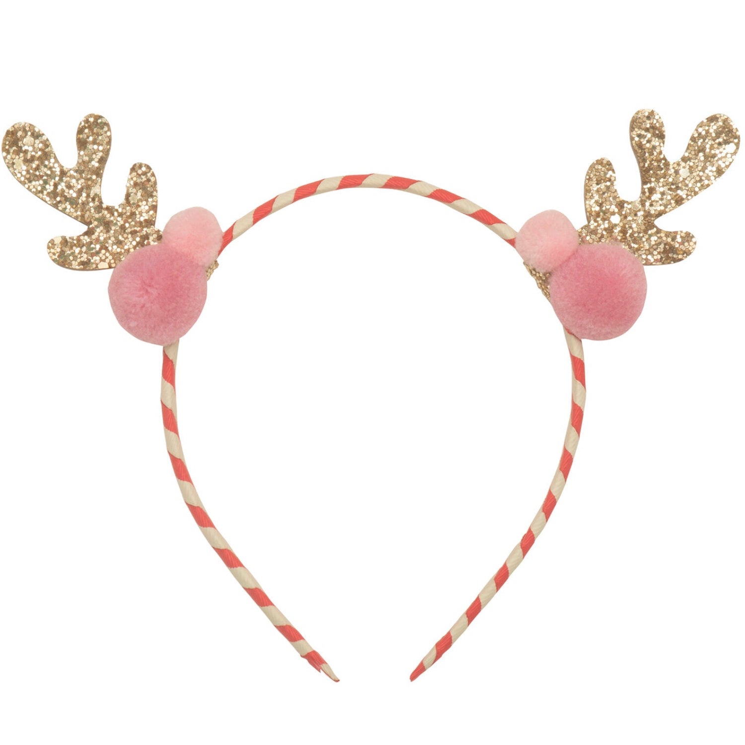 Diadema para el pelo ROCKAHULA · stripy pom pom reindeer