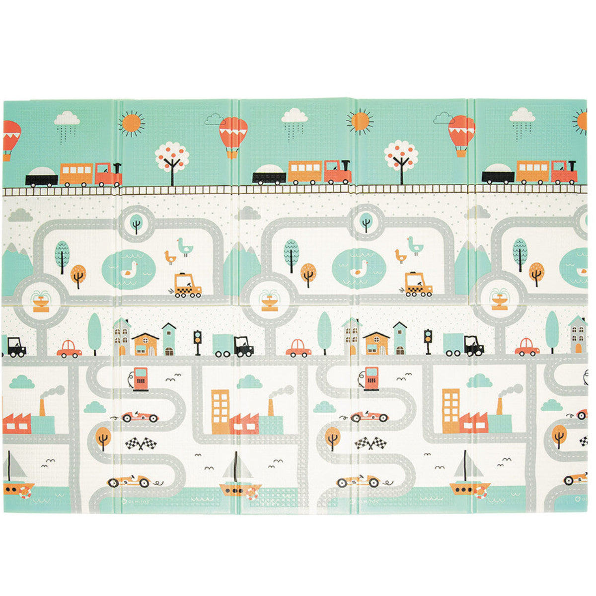 Alfombra de juegos para bebés · town-jungle