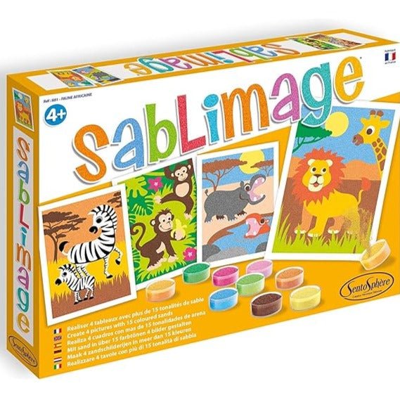 Arena de colores Sablimage · Animales de la selva - La Chata Merengüela