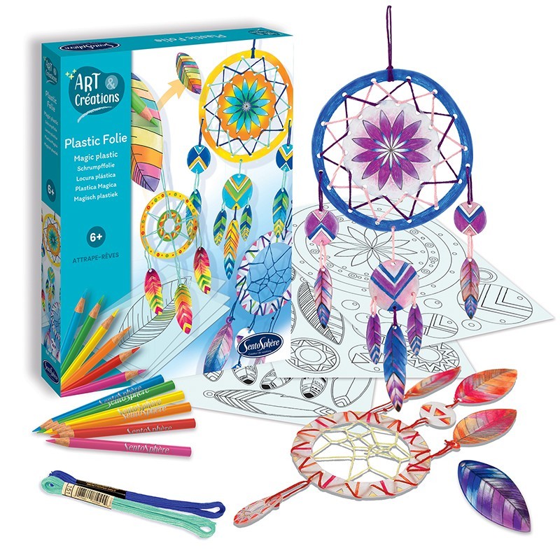 Crea tus atrapasueños ¡con plástico mágico!
