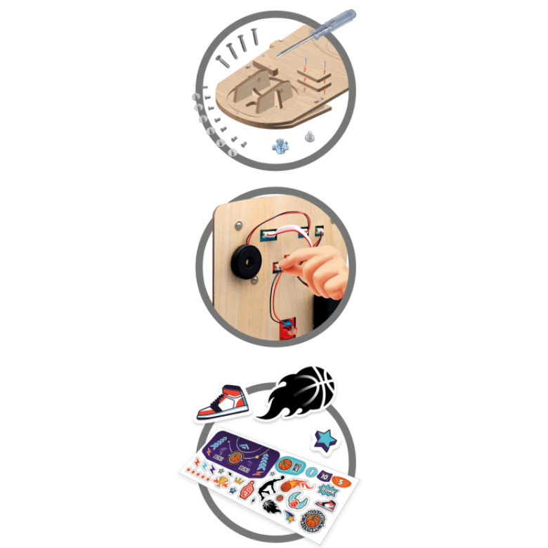 Crea tu propia canasta de baloncesto electrónica