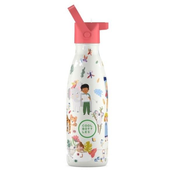 Botella de acero con pajita 350 ml. · Curious Explorers - La Chata Merengüela