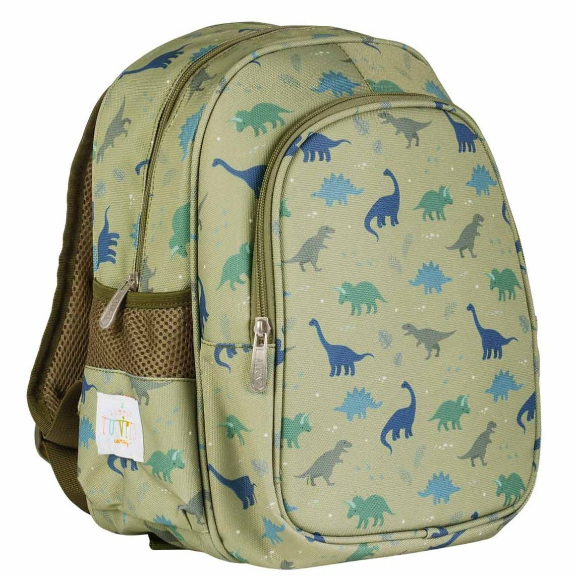 Mochila infantil con bolsillo térmico ALLC · dinosaurios
