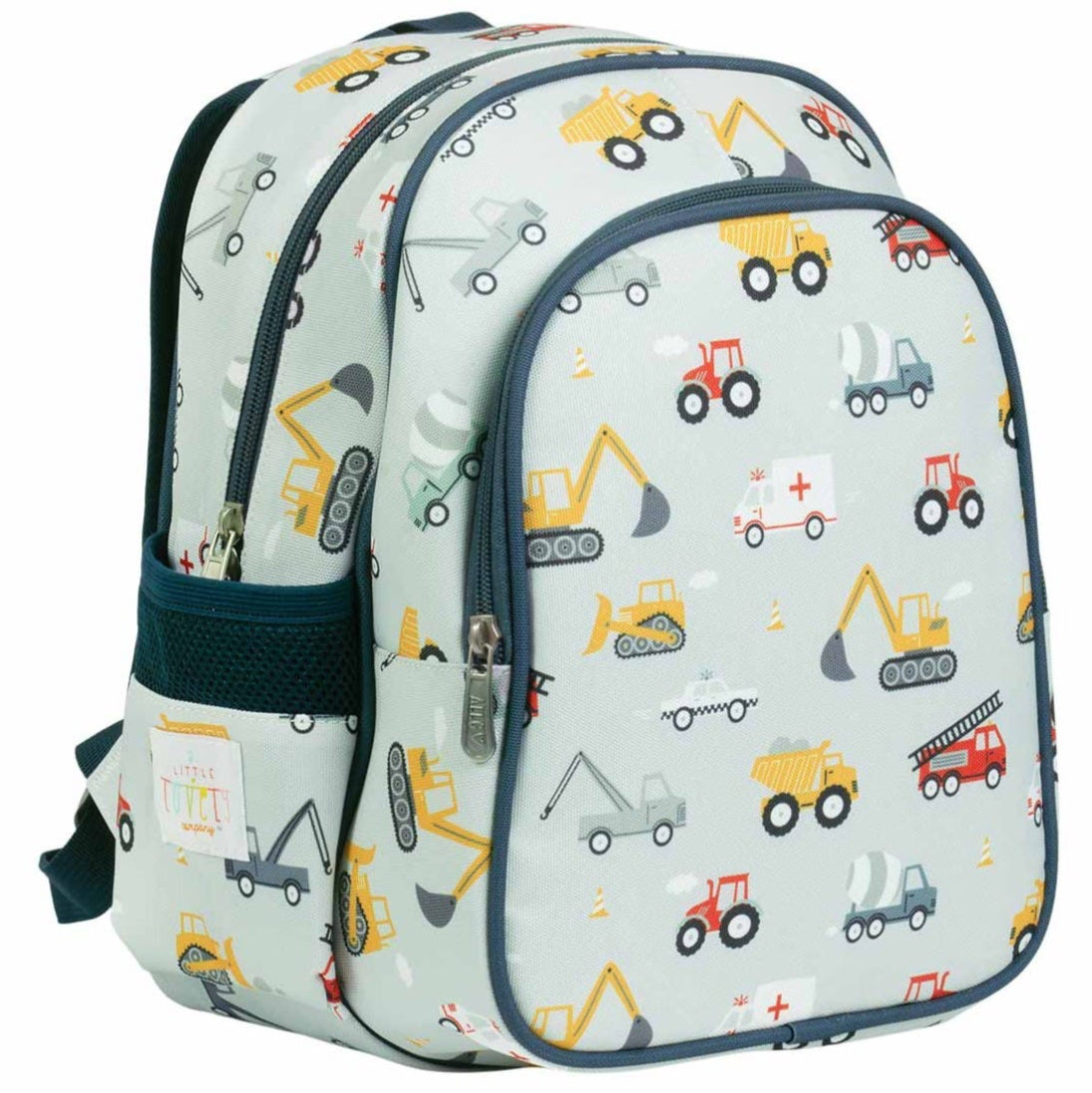 Mochila infantil con bolsillo térmico ALLC · vehículos