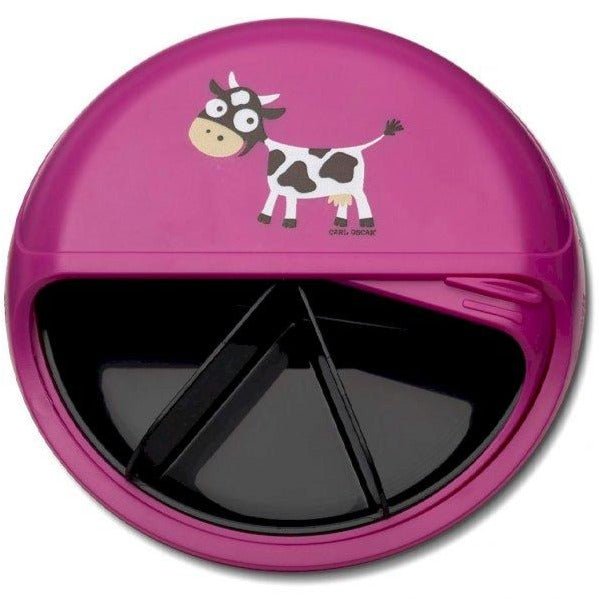 Caja de Almuerzo SnackDisc Carl Oscar · Vaca Purple - La Chata Merengüela