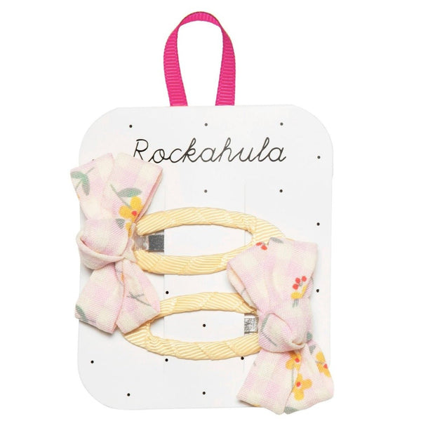 Clips Pelo Rockahula Kids · Buttercup Gingham Twisty Bow - La Chata Merengüela