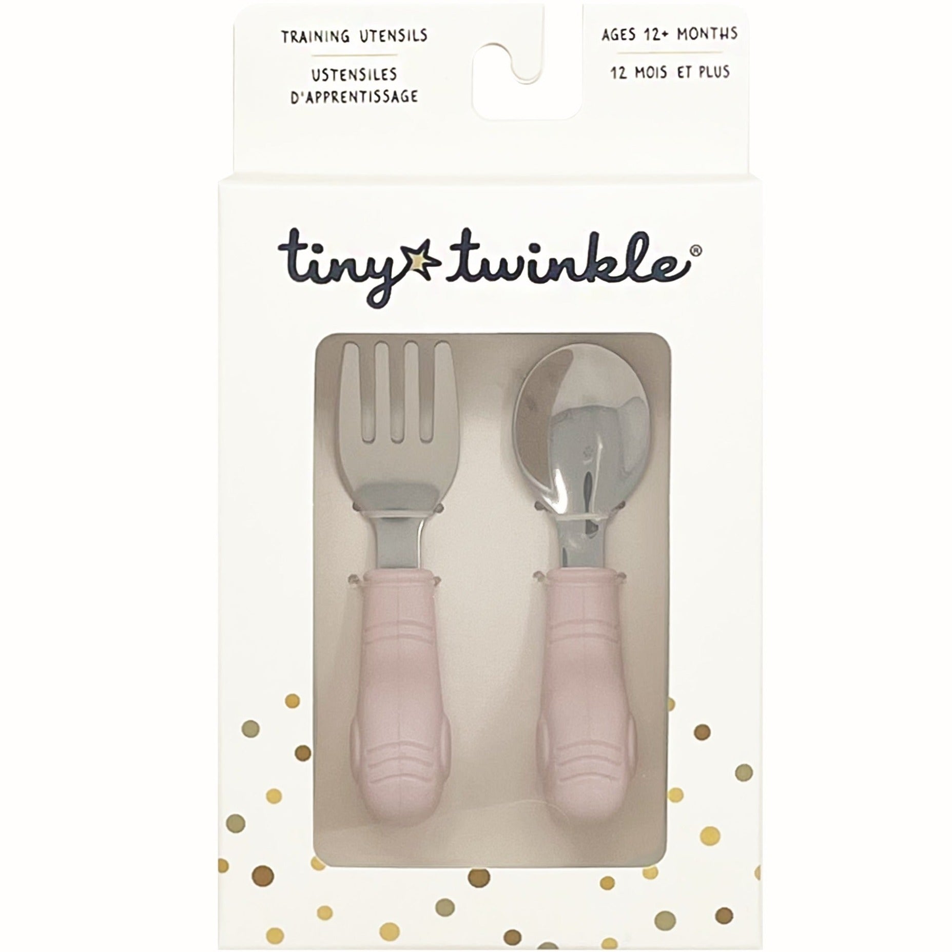 Cuchara y Tenedor Tiny Twinkle · Elefante rosa - La Chata Merengüela