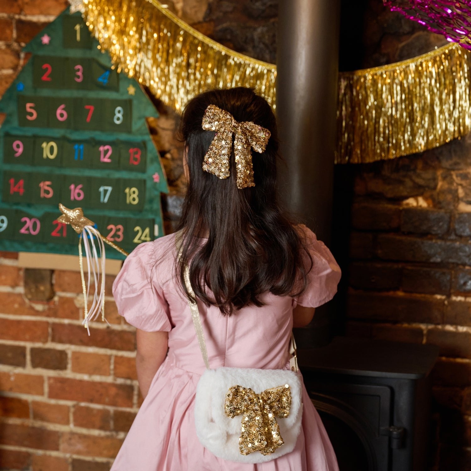 Lazo para el pelo ROCKAHULA kids · bedazzle sequin bow