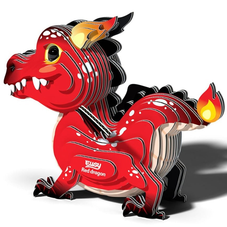 Kit MiniPuzzle 3D DodoLand · Dragón Rojo