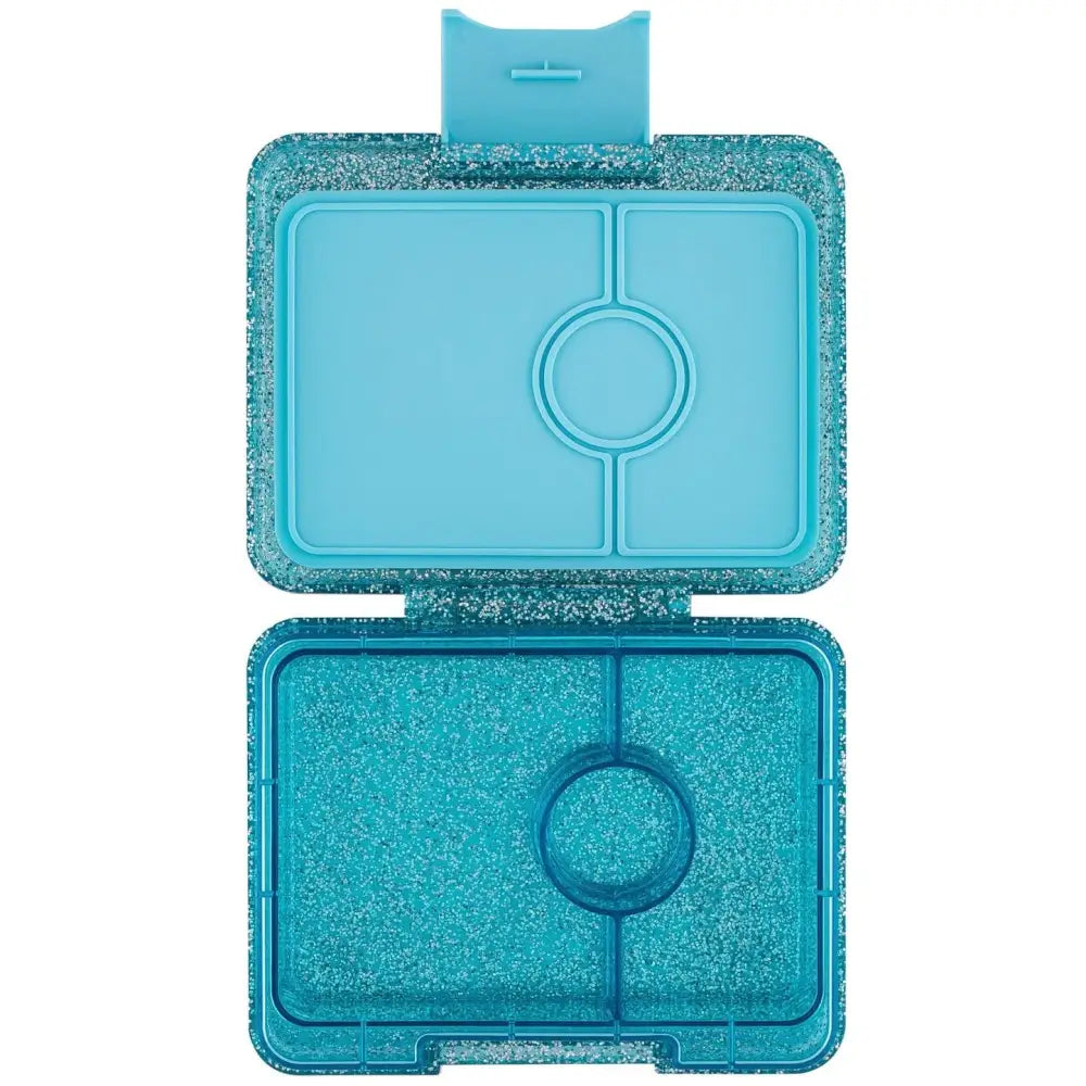Yumbox snack · glitter blue