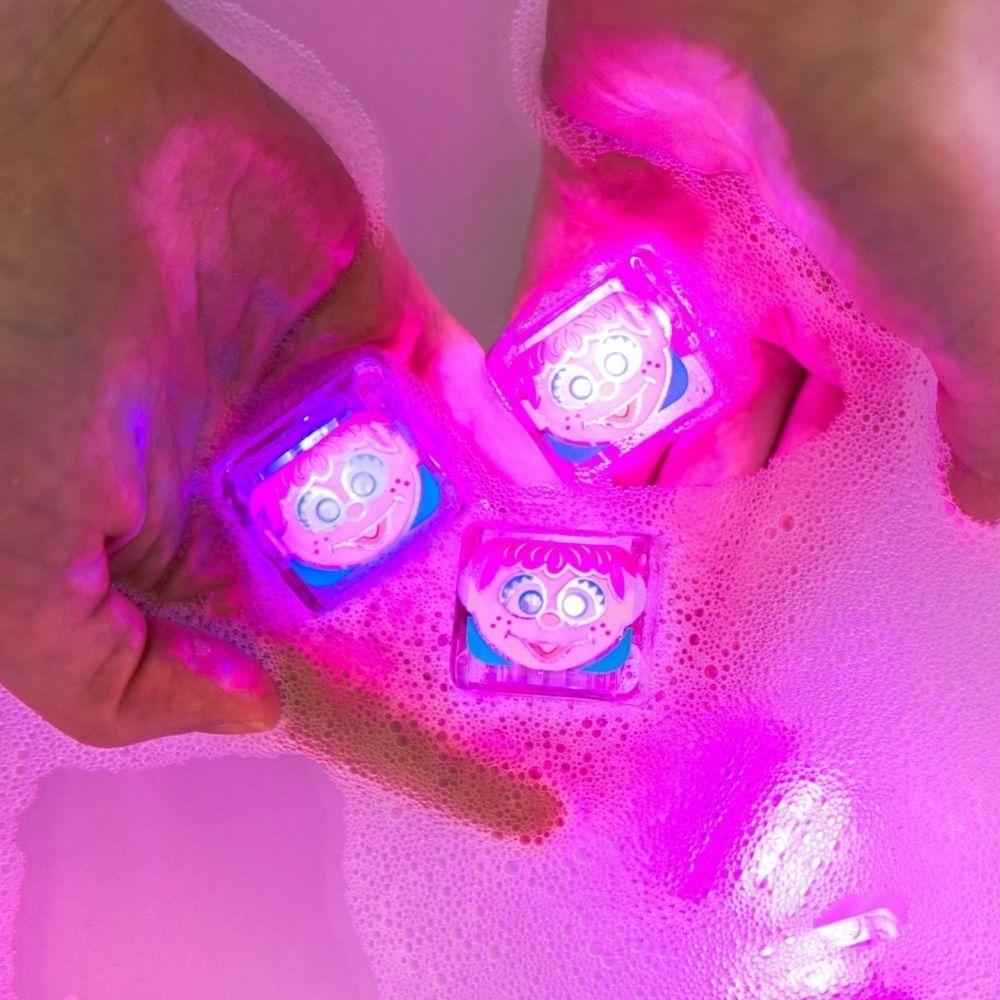 Cubos ¡con luz! para el baño GLOPALS · ABBY CADABBY