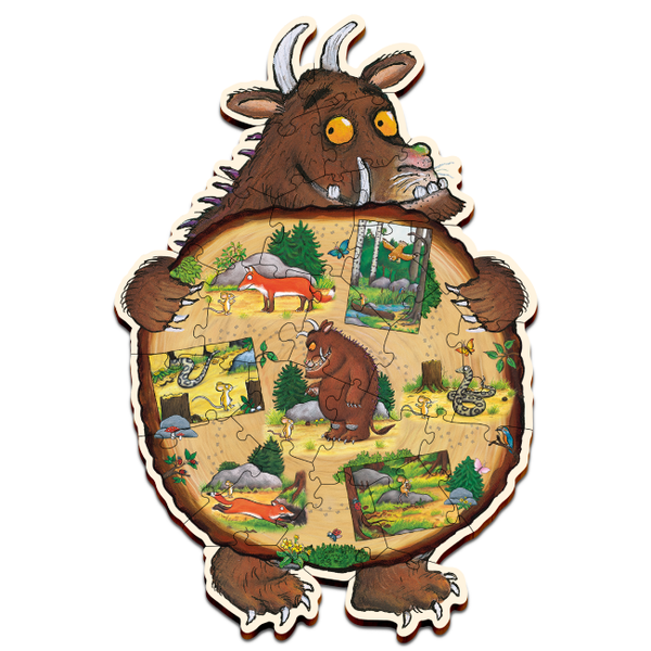 Puzzle de madera woody story el grúfalo: 24 piezas de madera