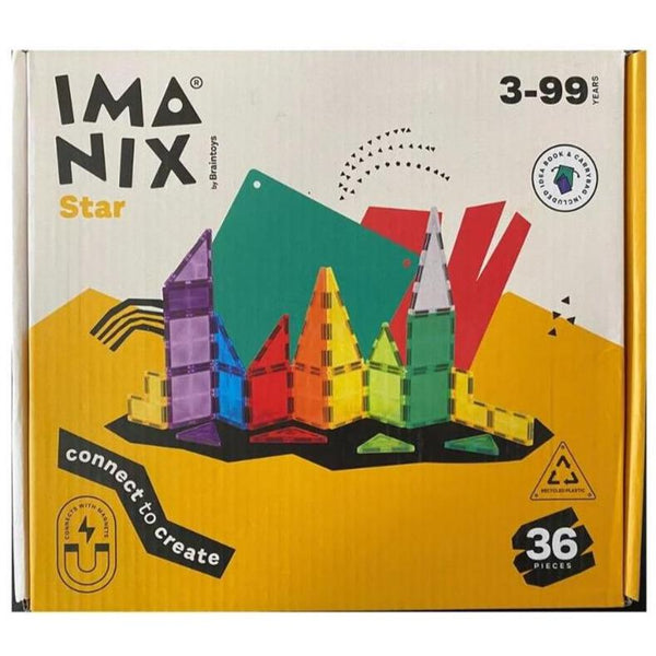 Construcción Magnética Imanix Star · 36 piezas