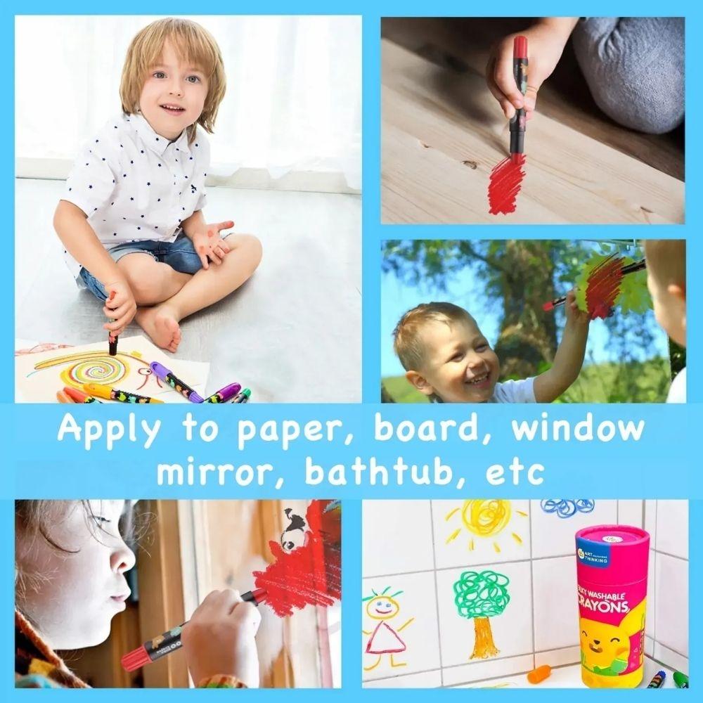 6 crayons suaves lavables