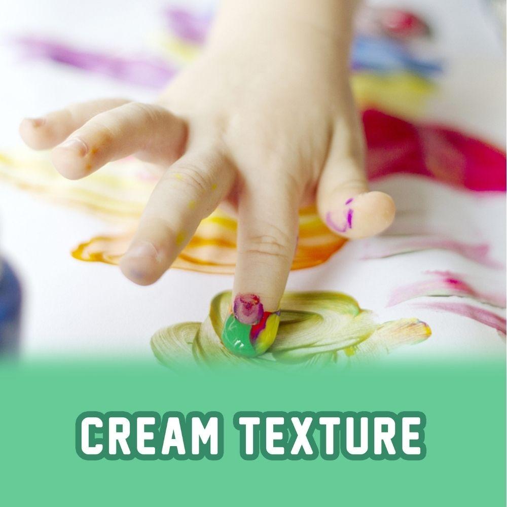 12 botes de pintura de dedos