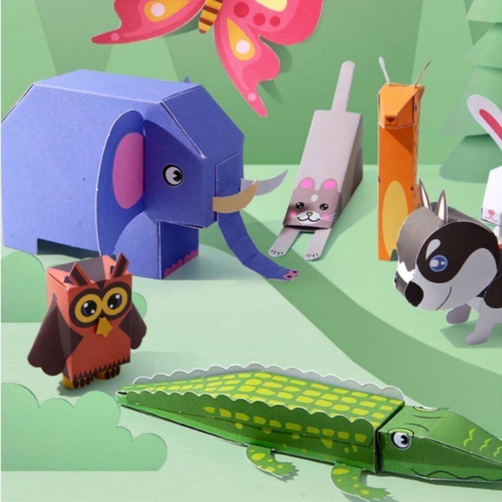 Kit creativo papiroflexia 3D WONDER ANIMALS