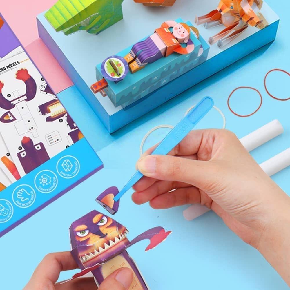 Kit creativo papiroflexia 3D WONDER ANIMALS