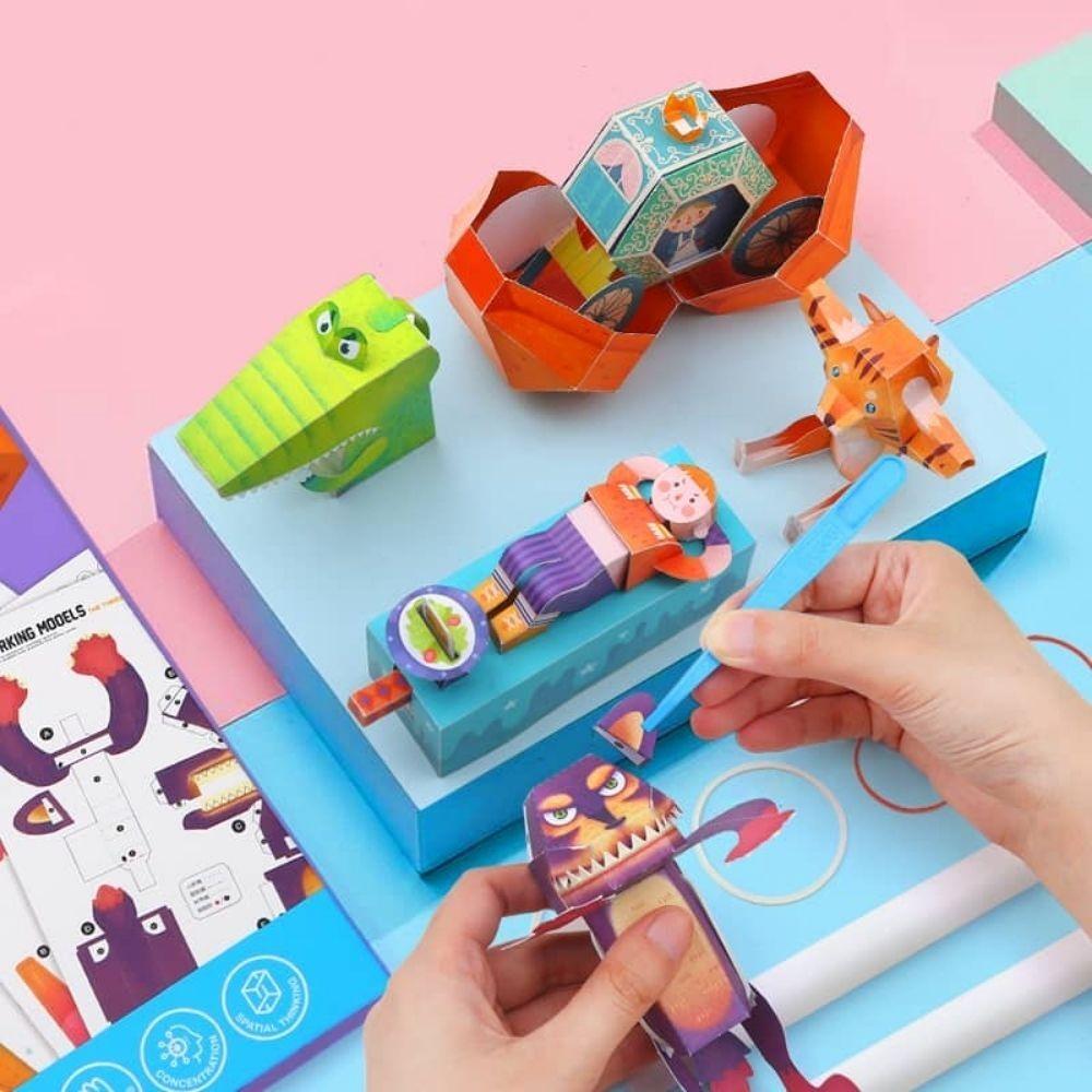 Kit creativo papiroflexia 3D WONDER ANIMALS