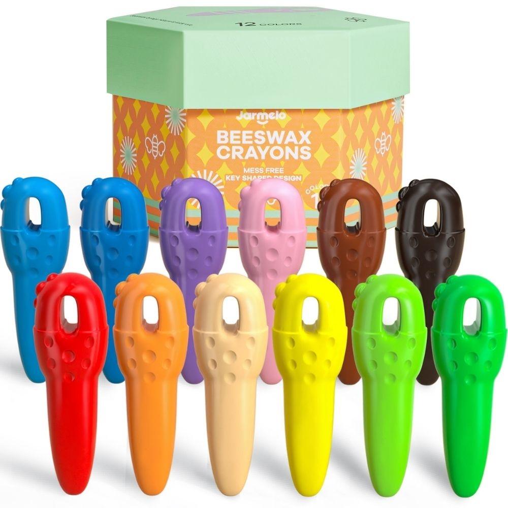 12 crayones KEY de cera de abeja