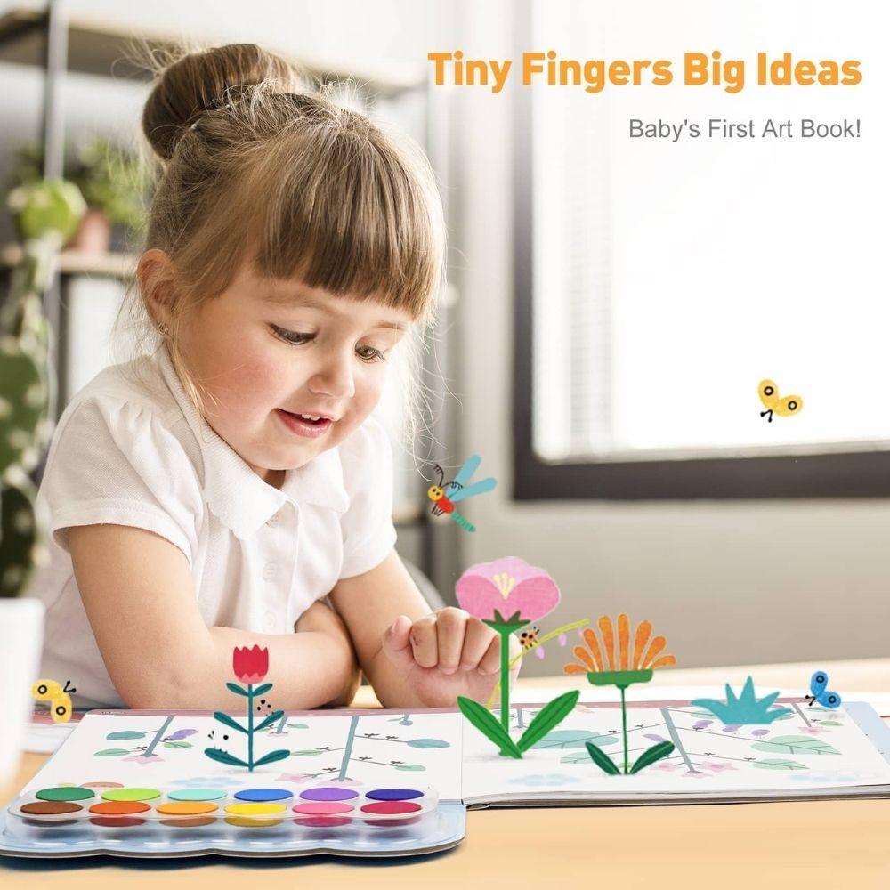 Libro creativo ¡pinta con los dedos! A LIVELY FOREST